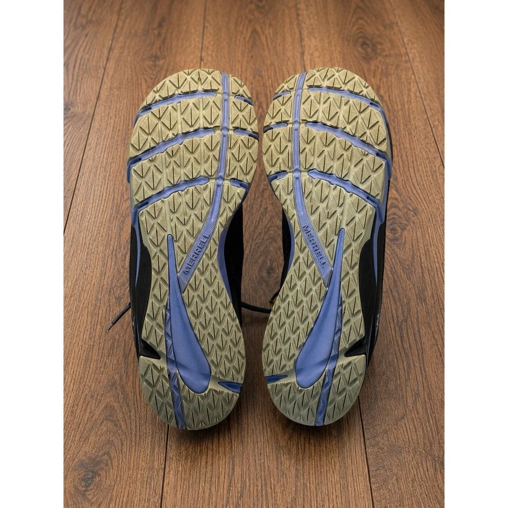 Merrell Bare Access Flex Women's Size 9 Trail Running Hiking Shoes Blue Black